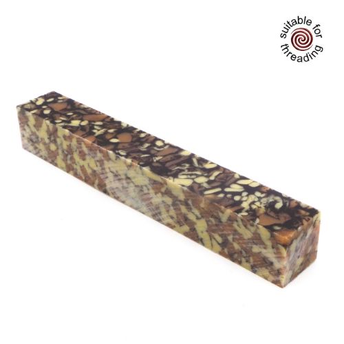 Kirinite Brown Multicam pen blank